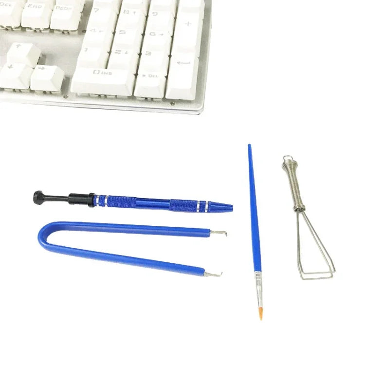 Kit 4 en 1 extracteur de capuchons de touches, testeur d'interrupteurs et de fils de clavier mécanique, 4 en 1