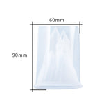 D581 Gouttes de cristal bricolage Moule en silicone château 3D, D581