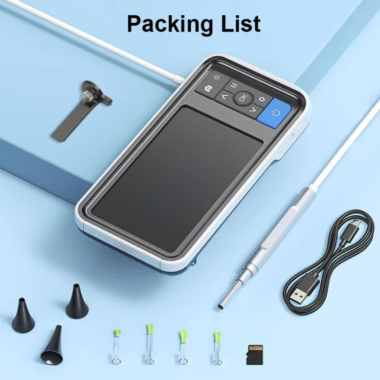 TESLONG MS450 4.5 inch HD Smart Screen Otoscope with 32GB Memory Card, MS450