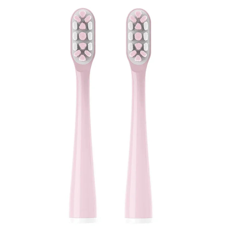 2 brosses à dents électriques Achor Free Tufting pour Usmile, blanc, rose