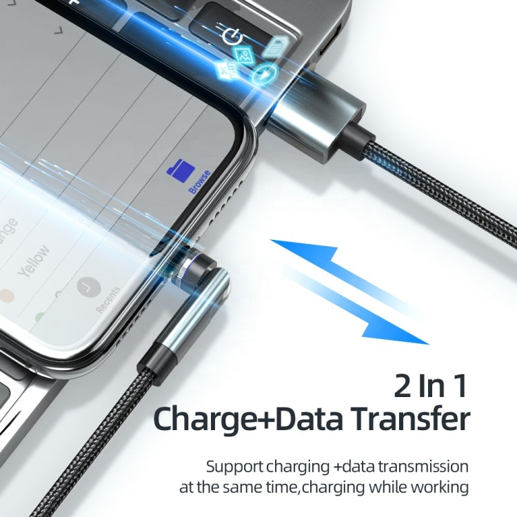 Câble de données magnétique rotatif CC57 pour charge rapide, Style : 1m + Type-C / USB-C + rouge, 1m + Type-C / USB-C + noir, 2m + Type-C / USB-C + rouge, 2m + Type-C / USB-C + noir