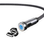 Bouchon anti-poussière rotatif magnétique CC56, longueur du câble : 1m, style :, tête Android 1m, tête Type-C / USB-C 1m, tête 8Pin 1m, ligne 1m+trois têtes, ligne 1m, Micro USB 1m, Type-C / USB-C 1m, 1m + 8Pin + Type-C/USB-C + Micro USB