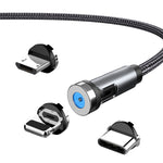 Bouchon anti-poussière rotatif magnétique CC56, longueur du câble : 1m, style :, tête Android 1m, tête Type-C / USB-C 1m, tête 8Pin 1m, ligne 1m+trois têtes, ligne 1m, Micro USB 1m, Type-C / USB-C 1m, 1m + 8Pin + Type-C/USB-C + Micro USB