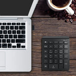 Clavier mini sans fil pour ordinateur portable BT302 à 28 touches, Spécification : Bluetooth (Noir), Bluetooth (Gris), 2.4G (Noir), 2.4G (Gris)