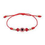 Bracelet réglable en cristal avec œil du diable