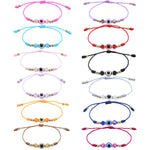 Bracelet réglable en cristal avec œil du diable