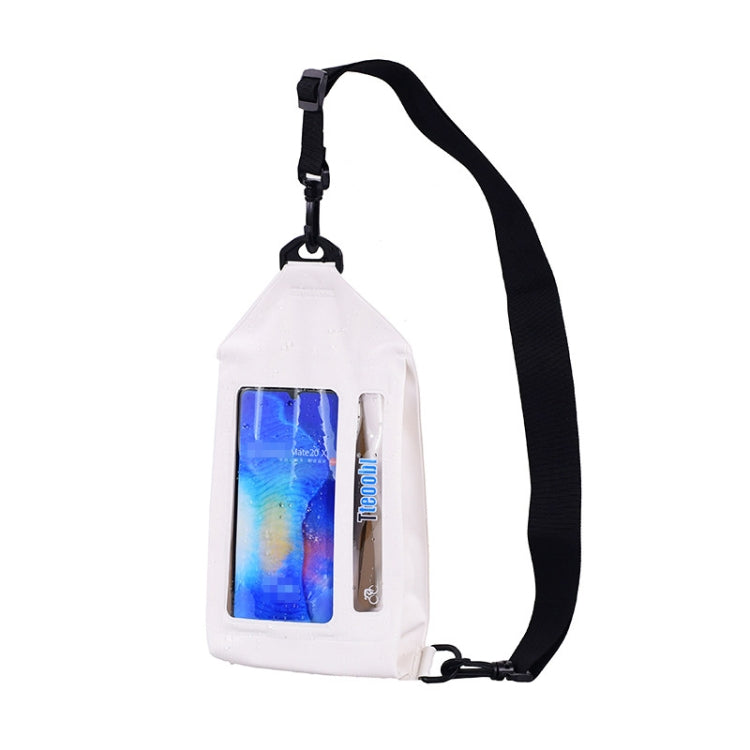 Tteoobl Sacoche de téléphone étanche pour la natation, sac de poitrine à écran tactile,Style :, Modèle à fermeture éclair, Modèle à rabat adhésif