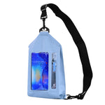 Tteoobl Sacoche de téléphone étanche pour la natation, sac de poitrine à écran tactile,Style :, Modèle à fermeture éclair, Modèle à rabat adhésif