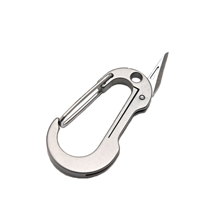 Porte-clés petit couteau en alliage de titane Mini couteau portable EDC, Porte-clés en alliage de titane