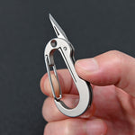 Porte-clés petit couteau en alliage de titane Mini couteau portable EDC, Porte-clés en alliage de titane