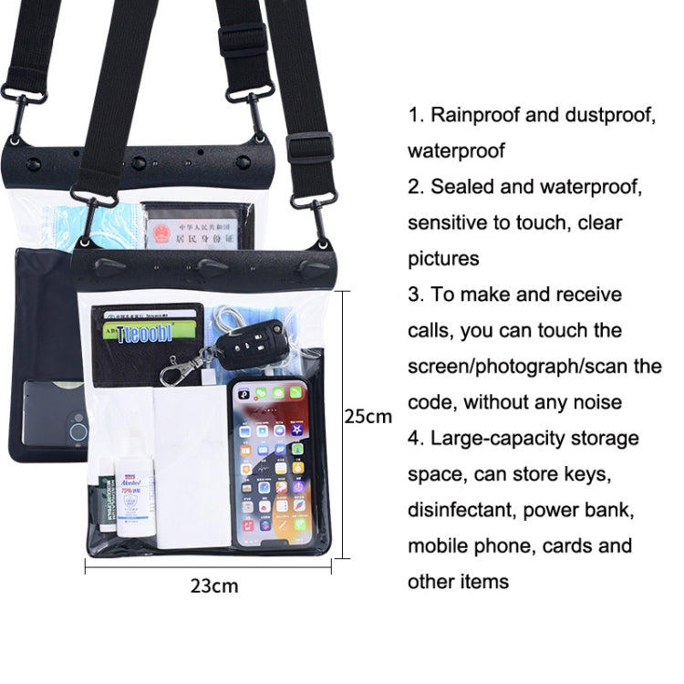 Tteoobl T-019A Sac de Rangement pour Articles Divers, Sac Bandoulière Étanche pour Téléphone, Code Unique