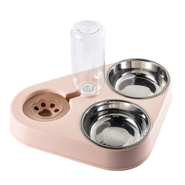 Écuelle distributrice d'eau automatique triangulaire pour chien et chat, Fournitures pour animaux, Taille :, Petite, Grande