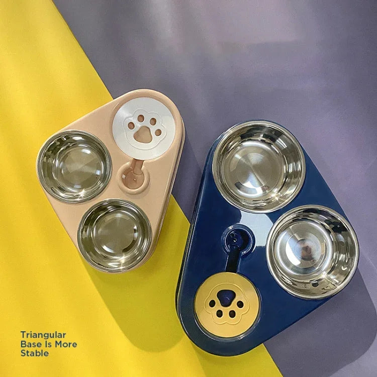Écuelle distributrice d'eau automatique triangulaire pour chien et chat, Fournitures pour animaux, Taille :, Petite, Grande