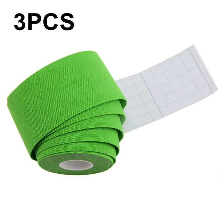 3 bandes de kinésiologie pour physiothérapie sportive, bande de genou de basketball, Taille : 2,5 cm x 5 m, 3,8 cm x 5 m, 5 cm x 5 m
