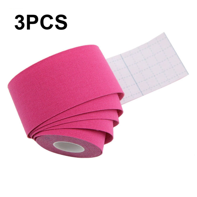 3 bandes de kinésiologie pour physiothérapie sportive, bande de genou de basketball, Taille : 2,5 cm x 5 m, 3,8 cm x 5 m, 5 cm x 5 m