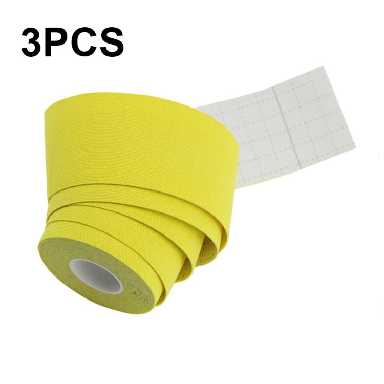3 bandes de kinésiologie pour physiothérapie sportive, bande de genou de basketball, Taille : 2,5 cm x 5 m, 3,8 cm x 5 m, 5 cm x 5 m