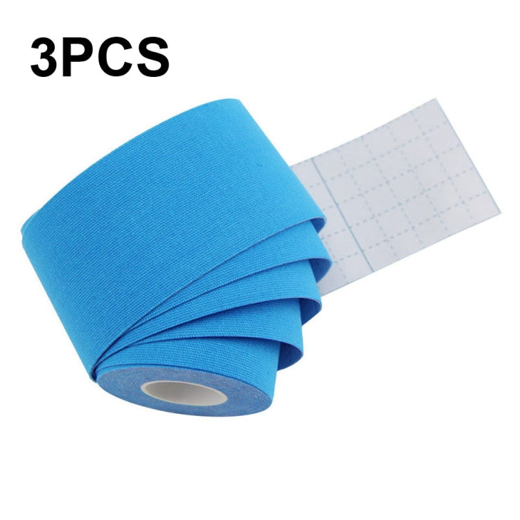 3 bandes de kinésiologie pour physiothérapie sportive, bande de genou de basketball, Taille : 2,5 cm x 5 m, 3,8 cm x 5 m, 5 cm x 5 m
