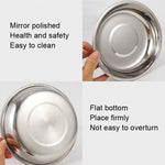 Assiette plate portable CLS en acier inoxydable pour le camping en extérieur, 22 pièces/ensemble