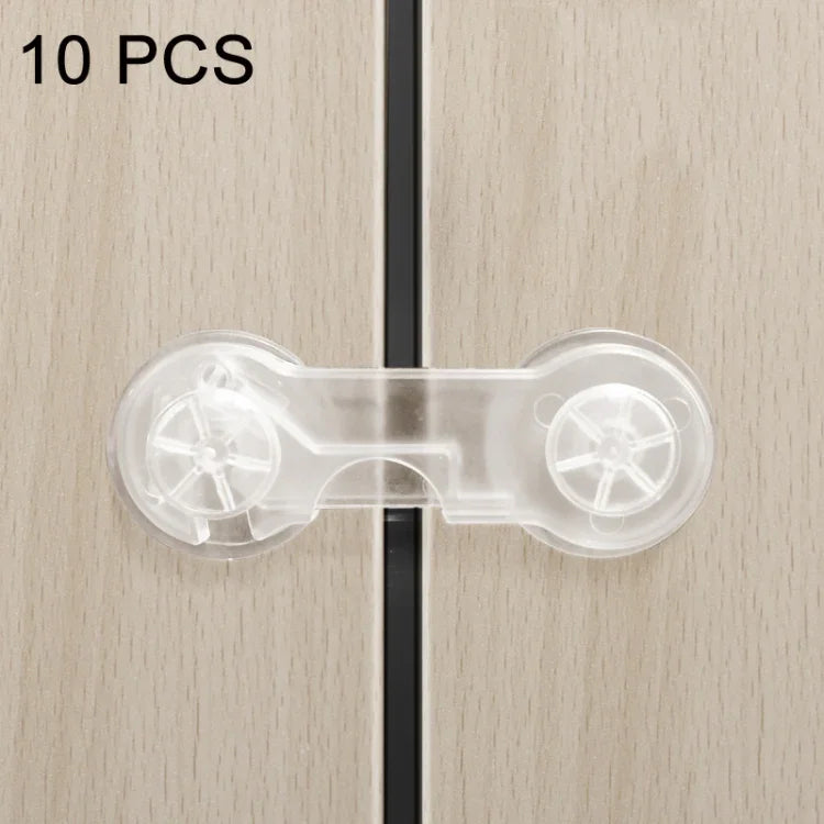 Verrou de sécurité pour tiroir enfant, réfrigérateur et placard anti-ouverture, pack de 10, serrure double pack de 10, pack de 5, serrure double pack de 5, 5 transparents + 5 serrures doubles
