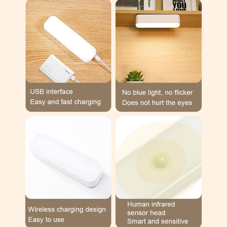 D6 Lumière de capteur d'armoire sans fil intelligente à chargement, Capacité de la batterie :, 2500 mAh, 3000 mAh