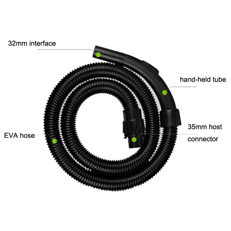 Pour les accessoires d'aspirateur Midea QW12T-05F / 05E / VC35J-10AC, tuyau fileté, tuyau fileté