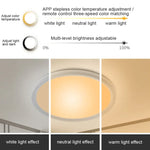 Plafonnier LED WiFi Bluetooth 2.4G avec télécommande, Tension :, Norme UE 220V-240V, Norme US 110V-130V