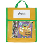 BG20080815 Sac cabas pour enfants, sac à jouets, jaune, vert, bleu, rouge