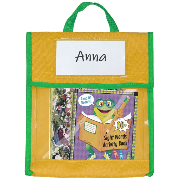 BG20080815 Sac cabas pour enfants, sac à jouets, jaune, vert, bleu, rouge