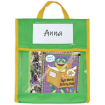 BG20080815 Sac cabas pour enfants, sac à jouets, jaune, vert, bleu, rouge