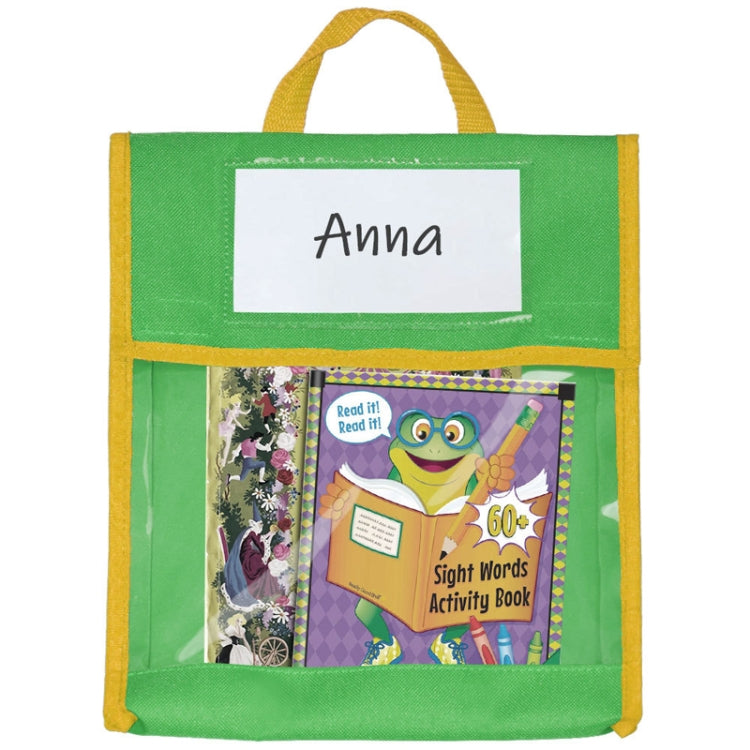 BG20080815 Sac cabas pour enfants, sac à jouets, jaune, vert, bleu, rouge