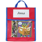 BG20080815 Sac cabas pour enfants, sac à jouets, jaune, vert, bleu, rouge