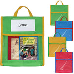 BG20080815 Sac cabas pour enfants, sac à jouets, jaune, vert, bleu, rouge