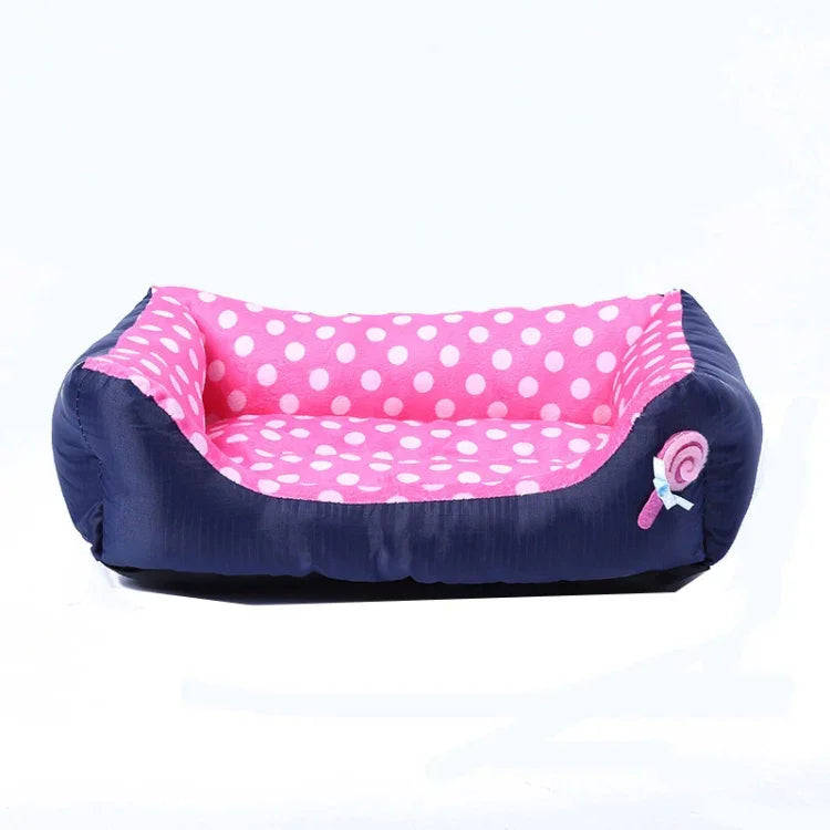 Coussin carré pour niche de chien, motif dessin animé, pour animaux de compagnie de petite et moyenne taille, S, M, L