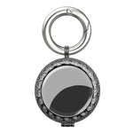 Housse de protection anti-perte plaquée pour localisateur de porte-clés pour AirTag 2ème génération / AirTag 1ère génération, noir-or, blanc-or, or rose, or