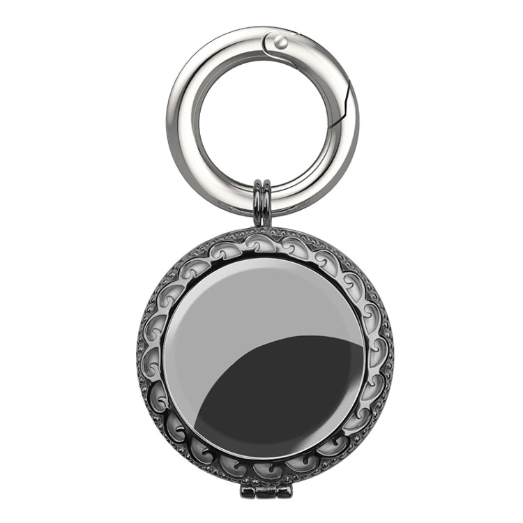 Housse de protection anti-perte plaquée pour localisateur de porte-clés pour AirTag 2ème génération / AirTag 1ère génération, noir-or, blanc-or, or rose, or
