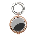 Housse de protection anti-perte plaquée pour localisateur de porte-clés pour AirTag 2ème génération / AirTag 1ère génération, noir-or, blanc-or, or rose, or