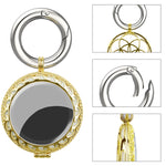 Housse de protection anti-perte plaquée pour localisateur de porte-clés pour AirTag 2ème génération / AirTag 1ère génération, noir-or, blanc-or, or rose, or