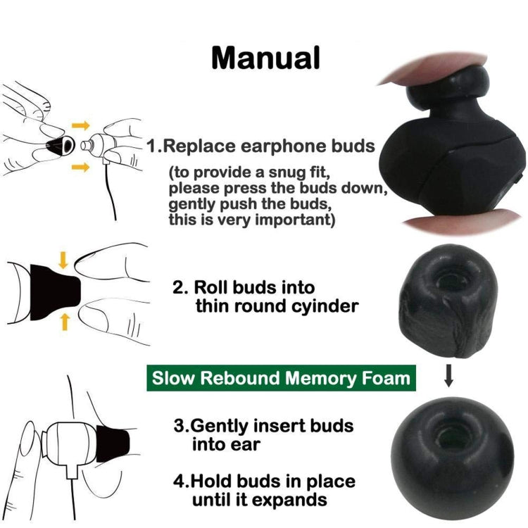 6 paires d'embouts en mousse à mémoire de forme pour casques sans fil TWS Jabra Elite 65T Sony WF-1000XM3, tailles grande, moyenne et petite