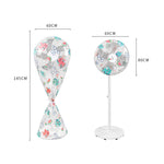 Housse de ventilateur domestique étanche à l'eau et à la poussière en PEVA, couleur : Petit dinosaure long, Tournesol long, Tournesol court, Petit dinosaure long, Petit dinosaure court