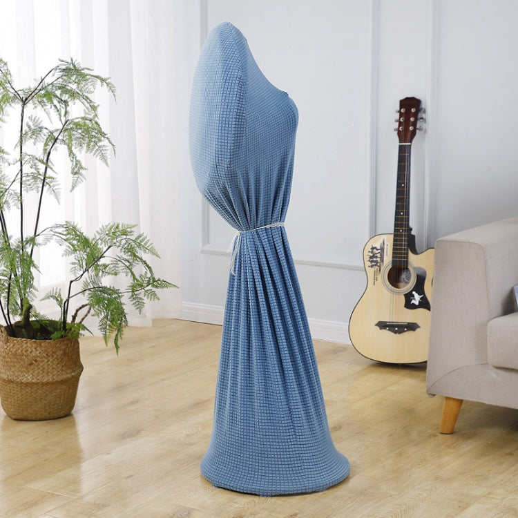 Housse de ventilateur en tissu élastique ronde anti-poussière à usage domestique, 110x45cm Bleu, 110x45cm Gris, 110x45cm Vert