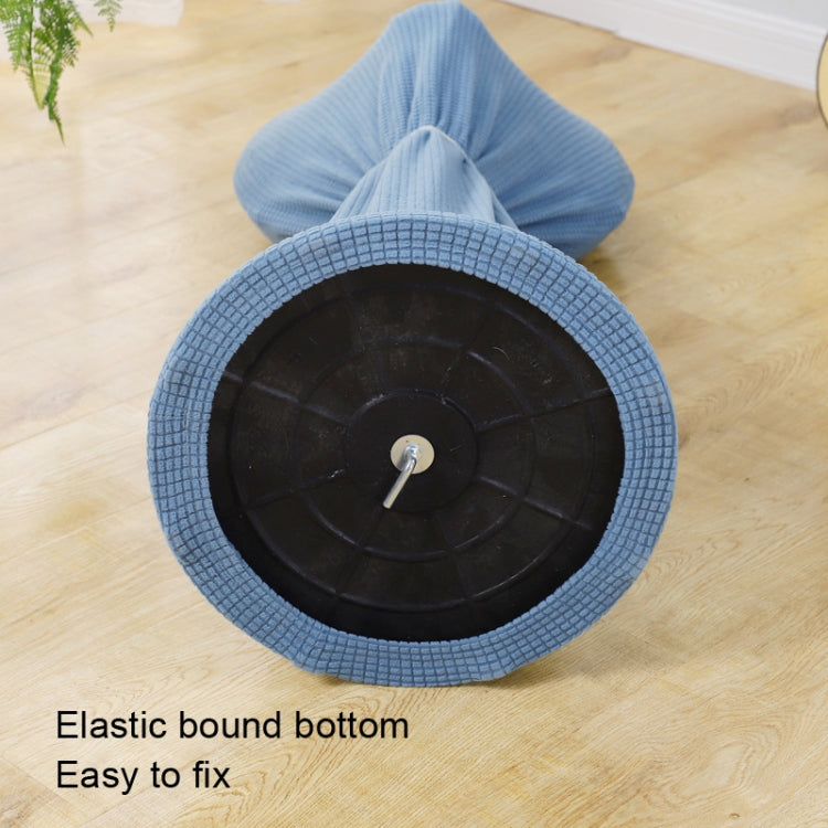 Housse de ventilateur en tissu élastique ronde anti-poussière à usage domestique, 110x45cm Bleu, 110x45cm Gris, 110x45cm Vert