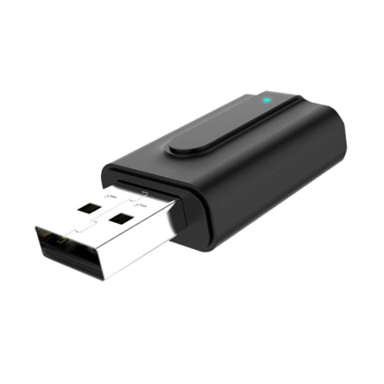 BT10 Transmetteur Récepteur USB Bluetooth 5.0 2-en-1 Adaptateur Casque Sans Fil Haut-Parleur Ordinateur, BT10