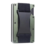 Porte-cartes métallique ZDL-05 Tracker Protection Organizer pour AirTag 2e génération / AirTag 1re génération, Vert armée, Noir, Gris, Bleu clair