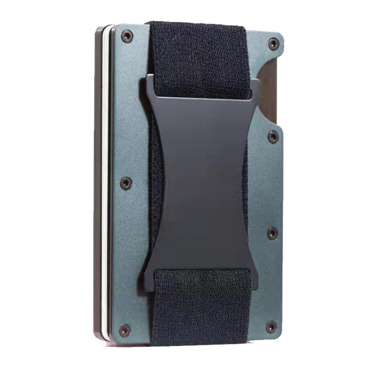 Porte-cartes métallique ZDL-05 Tracker Protection Organizer pour AirTag 2e génération / AirTag 1re génération, Vert armée, Noir, Gris, Bleu clair