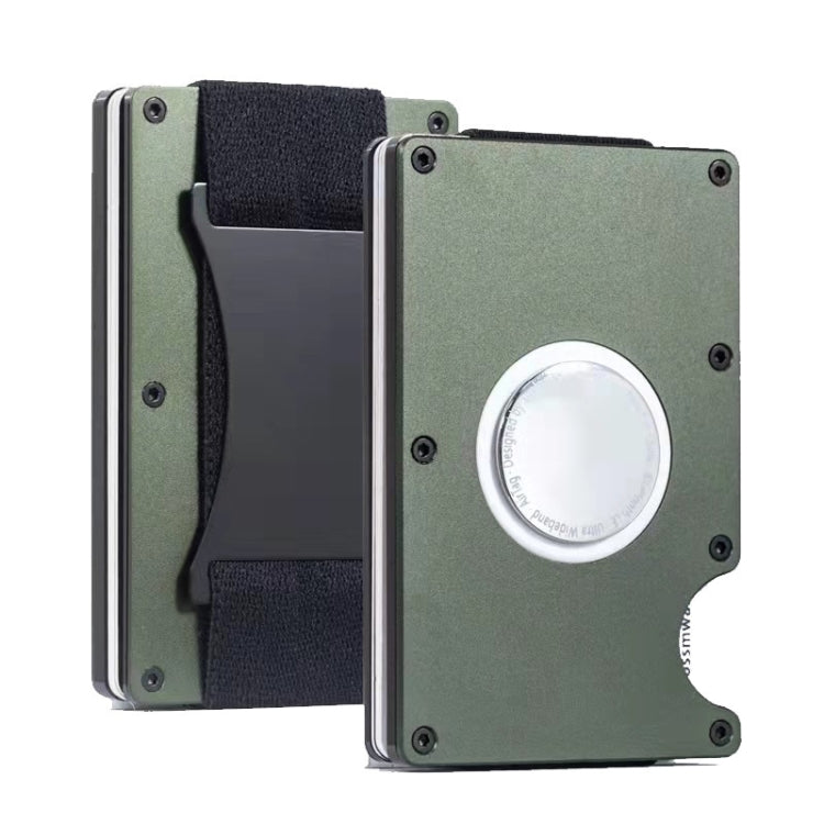 Porte-cartes métallique ZDL-05 Tracker Protection Organizer pour AirTag 2e génération / AirTag 1re génération, Vert armée, Noir, Gris, Bleu clair