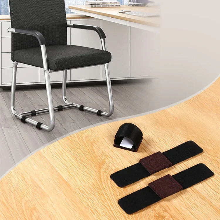 6 pièces de protections en tube de fer en forme de U pour pieds de table à manger, protège-pieds de chaise de bureau en forme de U
