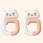 2 crochets pour cartable à fixer au bureau, cintre amovible pour sac de bureau, panda, petit chat rose, raton laveur, chaton