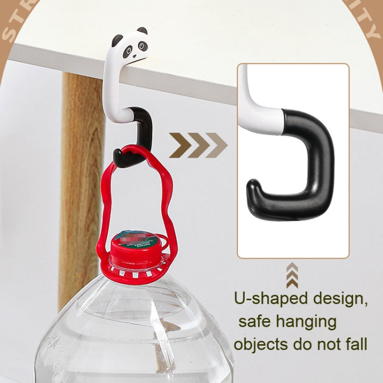 2 crochets pour cartable à fixer au bureau, cintre amovible pour sac de bureau, panda, petit chat rose, raton laveur, chaton