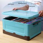 Boîte de rangement pliable en plastique, S Bleu menthe, S Jaune banane, S S Orange coucher de soleil, M Bleu menthe, M Jaune banane, M Orange coucher de soleil, L Bleu menthe, L Jaune banane, L Orange coucher de soleil