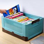 Boîte de rangement pliable en plastique, S Bleu menthe, S Jaune banane, S S Orange coucher de soleil, M Bleu menthe, M Jaune banane, M Orange coucher de soleil, L Bleu menthe, L Jaune banane, L Orange coucher de soleil